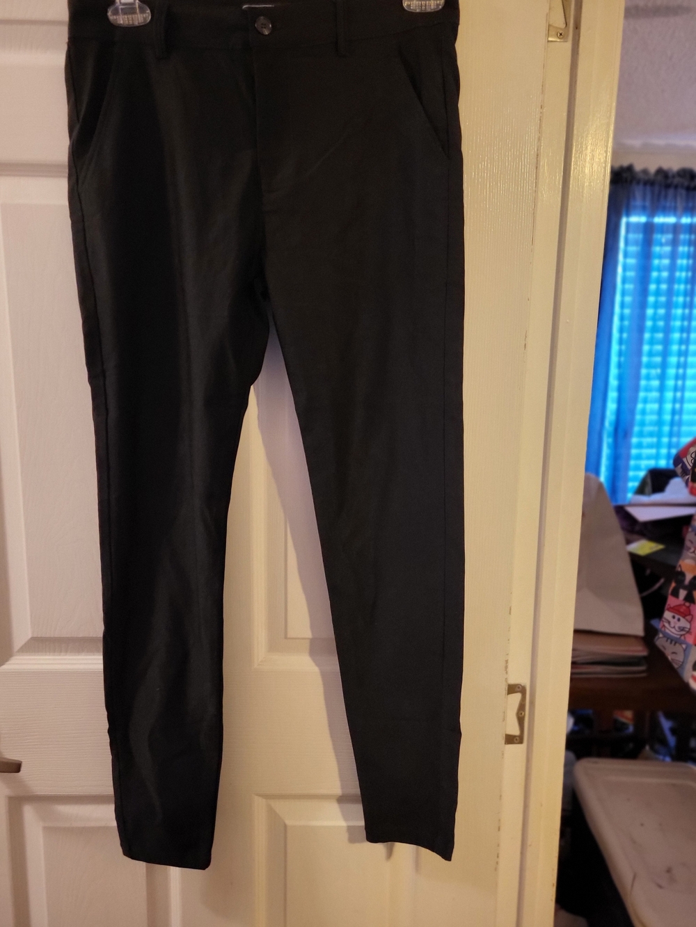 Mens Icon AmsterdamClassic Black Slim Trousers